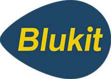 Logo Blukit — conexões e registros hidráulicos